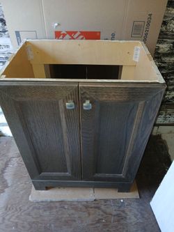 Bathroom vanity & Matching wall mirror
