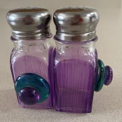 Purple Salt Shakers