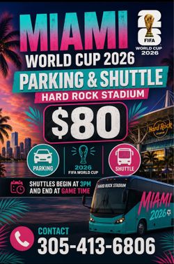 Miami World Cup 2026 Parking n Shuttle