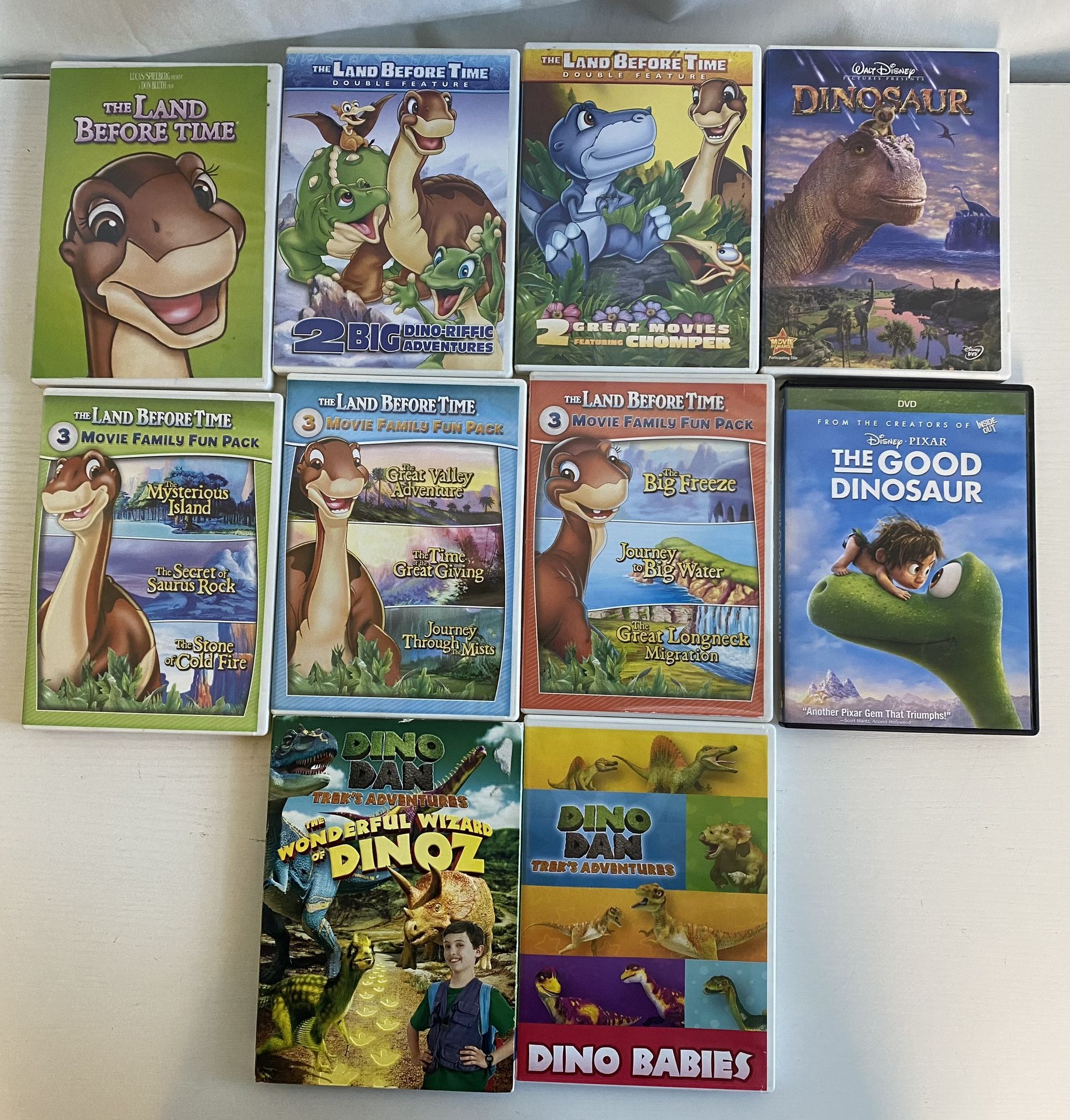14 Movie DVD Set Land Before Time Disney Dinosaur, Dino Dan, The Good Dinosaur