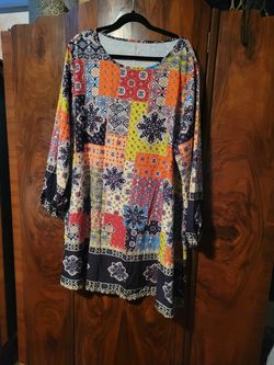 New Womens bohemian retro style plus size dress