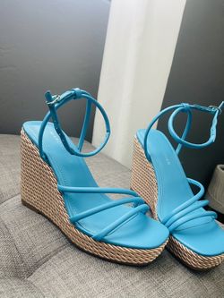 Blue Platform Shoes