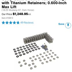 Comp Cams Springs Kit w/ Titanium Retainers – Mustang GT 2018-2025 
