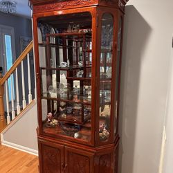 Rosewood Curio Cabinet 