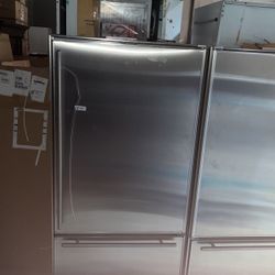 stainless steel sub zero combo fridge