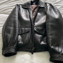 Nautical Men’s Leather Coat