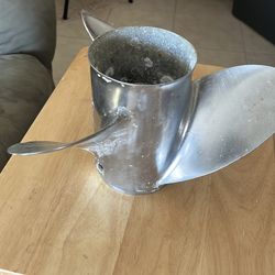 Quicksilver Laser II 23P Stainless Steel Propeller - NEEDS CLEANING - 15-Spline