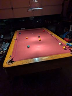 8' Olhausen Slate Pool Table