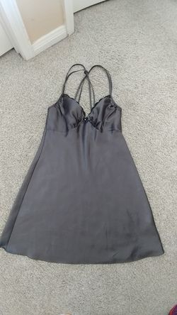 Slate grey intimate slip dress