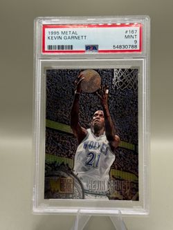 Fleer 1995 Metal Kevin Garnett #167 Minnesota Timberwolves NBA PSA 9