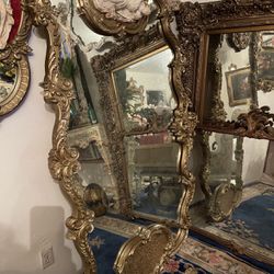 Gorgeous huge antique mirror for sale