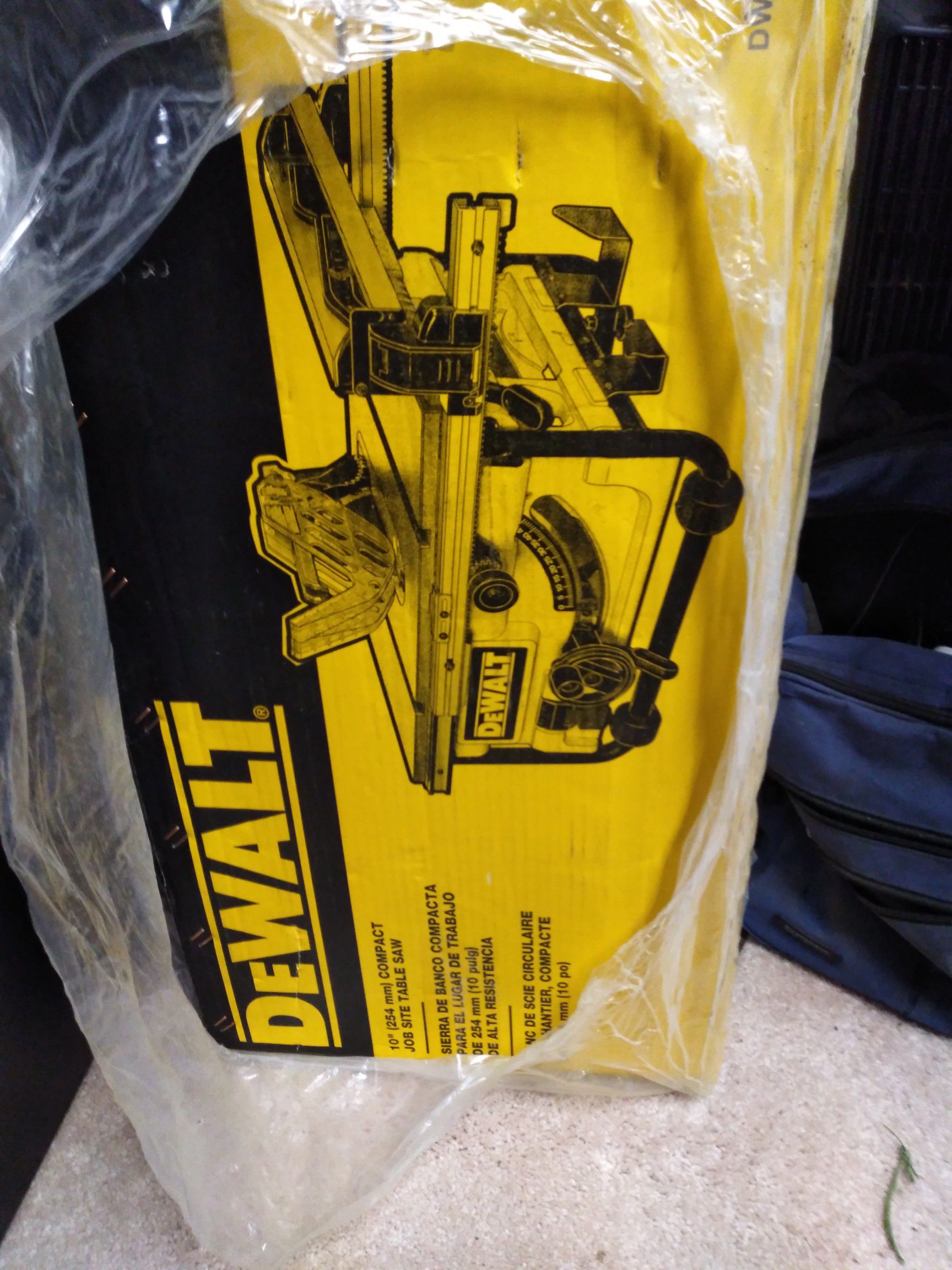 Brand new in box never used dewalt table saw