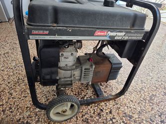 Planta Generador Eletrica
Coleman Powermate
PREMIUM PLUS PORTABLE ELECTRIC GENERATOR
6875 MAXIMUM WATTS 5500 RUNNING WATTS