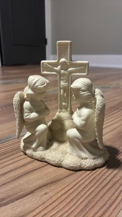 Praying Angels Crucifix Figurine