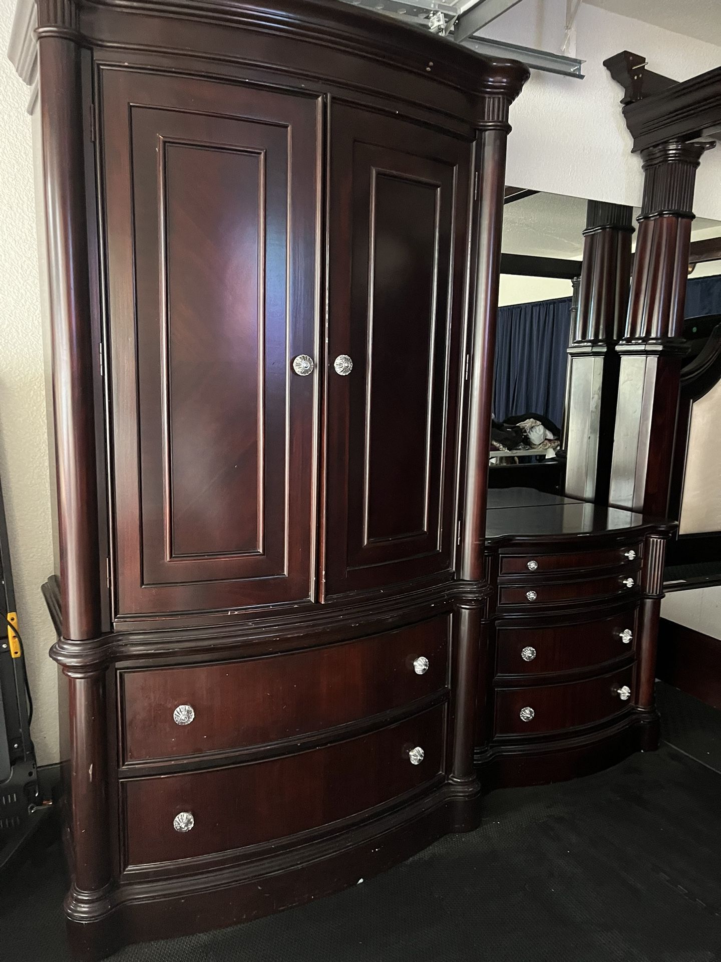 King Size Bed Frame With Nightstands