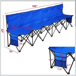 Foldable Sideline Bench 600D Oxford Double Layer Fabric S-32