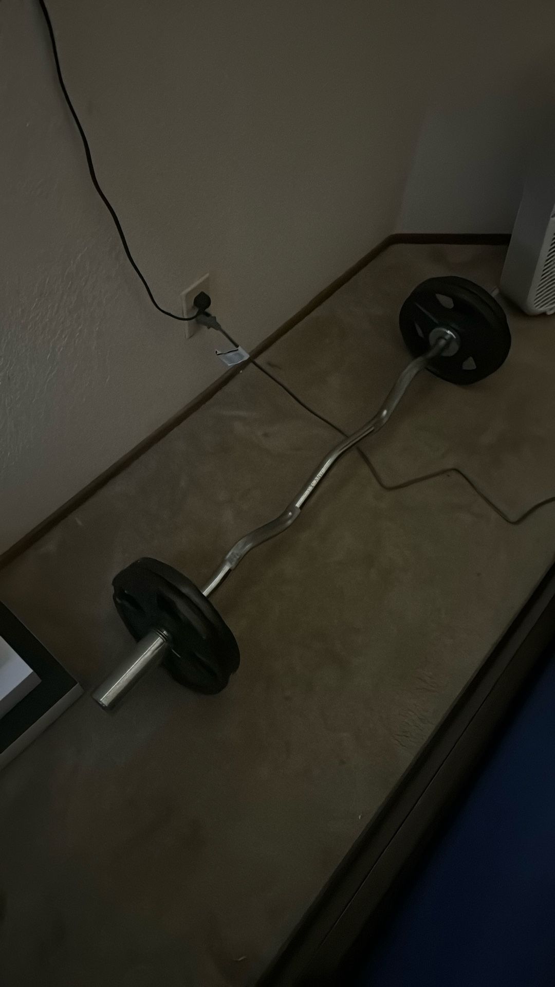 Bar With 40 Pounds Of Weights