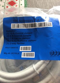 Coaxial - CAT5e - RJ 11 Phone Jumper - 2 way Splitter