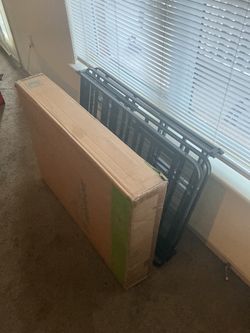 14" SmartBase Bedframe and a queen platform and a queen platform