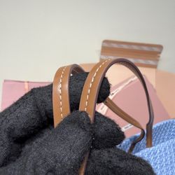 Imported Laffi grass braided cotton thread braided tote bag