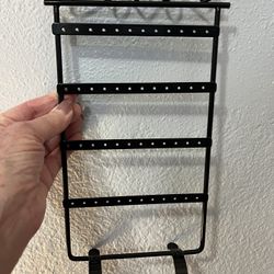 Black Metal Earring Rack