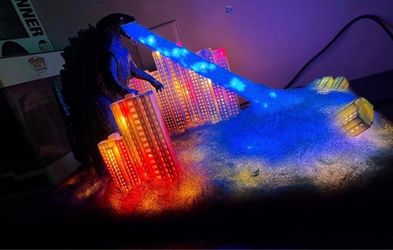 Unique Godzilla novelty lamp