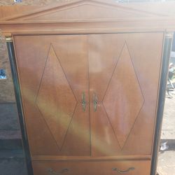 Antique Wooden Thompsonville Armoire - $300-OBO