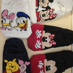 Disney Socks  New 5. Pairs One Size