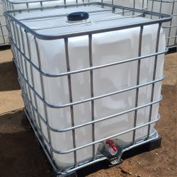 275 Gallon water tank tote IBC rinsed metal cage Gal G
