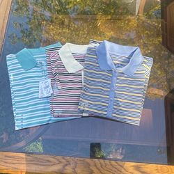Woman’s Short And Long Sleeve  Polo Shirts (3 Shirts ) 