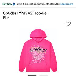Sp5der Hoodie Pink