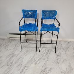 2 New Bar Stools Black 