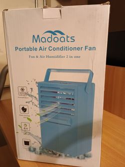 Portable air conditioner fan and humidifier