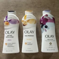 3 Olay Fresh Outlast/ultra Moisture/Age defy Body Wash 22 Fl Oz (650 ml) B3 Complex