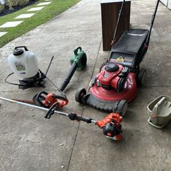 Yard Care, Lawn Tool Set (Mower, Trimmer, Etc)