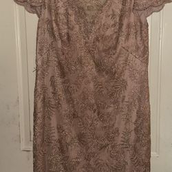 Plus Size Glamour Dress Pink