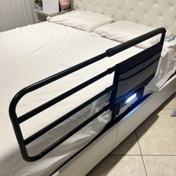 New In Box Bed Safety Rail For Elder And Disability Patient Care Hand Resting Rail Adjustable Width And Foldable With Light 