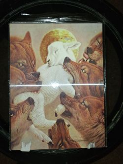 Lamb Among Wolves Art Print