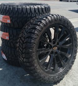 22” Chevy Silverado GMC Sierra Replica Wheels & Tires Off-Road Tahoe Yukon Escalade Suburban Rines Y