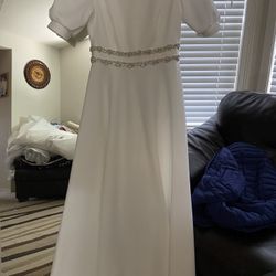 Beautiful Custom Made White Special Occasion Dress