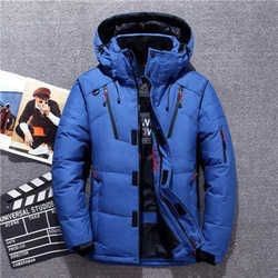 Casual Winter Warm Snow Jackets Men's Clothing White Duck Down Jacket