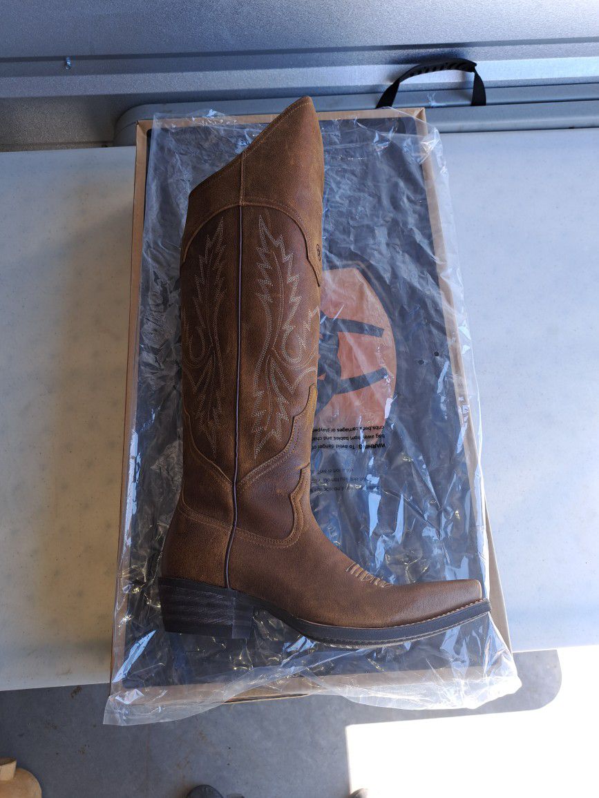 New Women's Cowboy Boots Size 8.5
