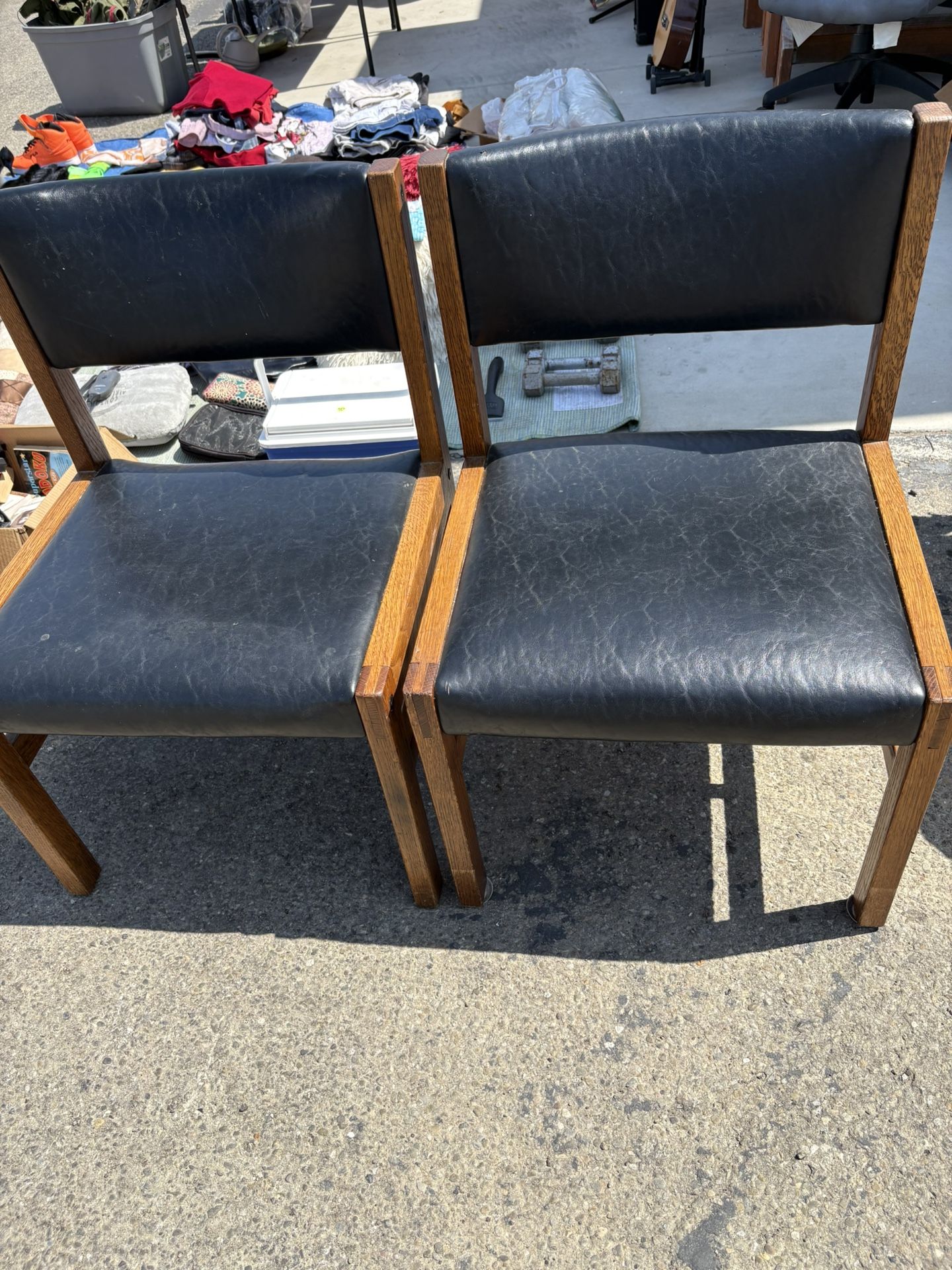 2 Leather Chairs