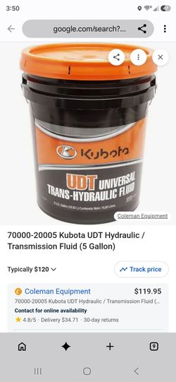 Kubota UDT hydraulic transmission fluid