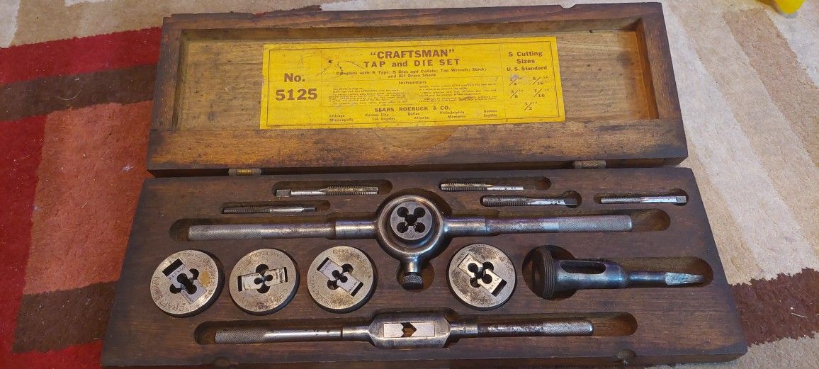 Craftsman tap and die set.