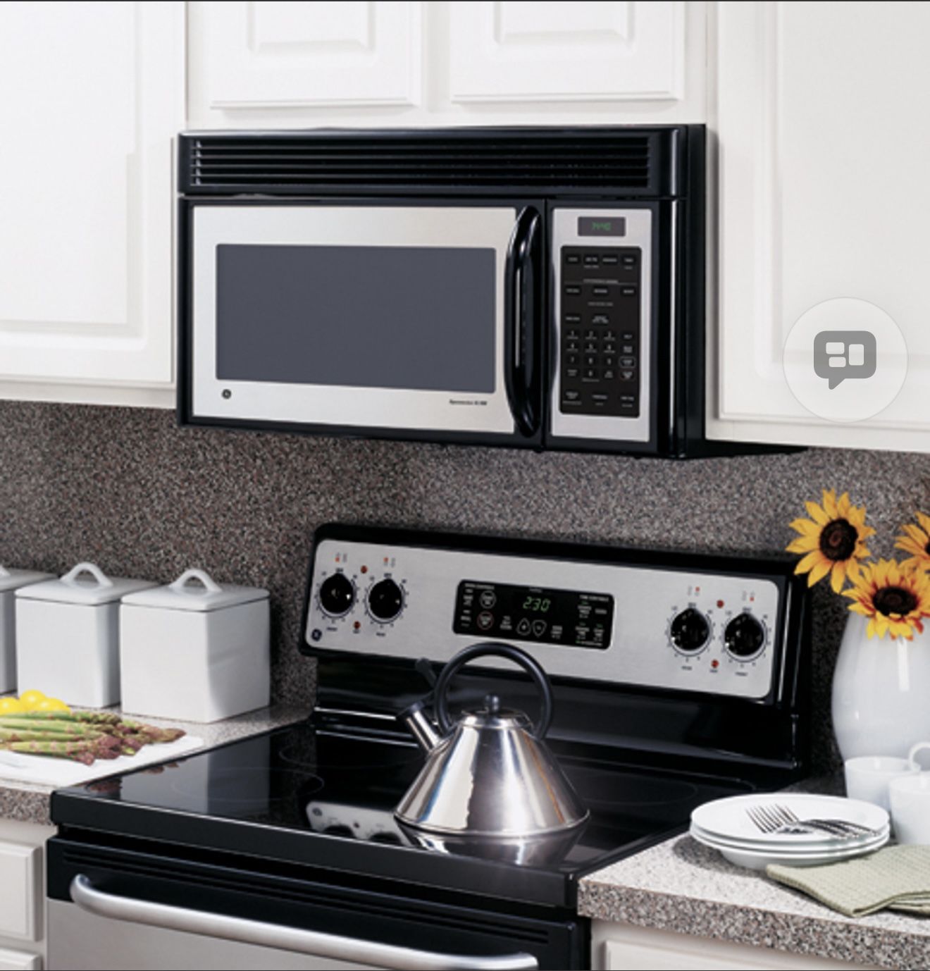 For Free GE Spacemaker® 1.4 Cu. Ft., 950 Watt Over-the-Range Microwave Oven JVM1441SH03 Product Specifications