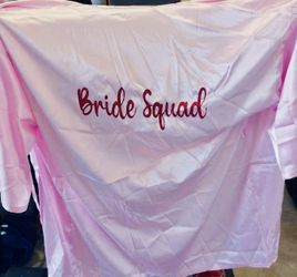 Bridal robe (L/XL) & Slippers (size 8-9)