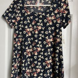 NEW LuLaRoe Disney Mickey Mouse Blue Top XS