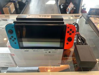 Nintendo Switch Neon Red Blue Console with Dock