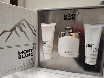 New MONTBLANC Legend Spirit men's fragrance gift set. - $89